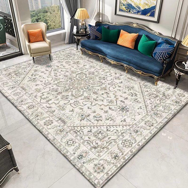 Retro Living Room Carpets Home Decor Bohemian Fashion Luxury Atmosphere Floral Abstract IG Soft Large Area Bedroom Polyester Rug