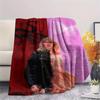 1PC Taylor Print Flannel Blanket, High Quality All Seasons, Home Decor, Warmth and Comfort, Perfect for Christmas Gifts