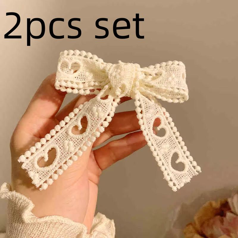 

Кружевные банты для волос, заколки, милые детские заколки для волос, однотонные заколки-крокодильчики, заколки-автоматы, детские головные уборы, модные аксессуары для волос