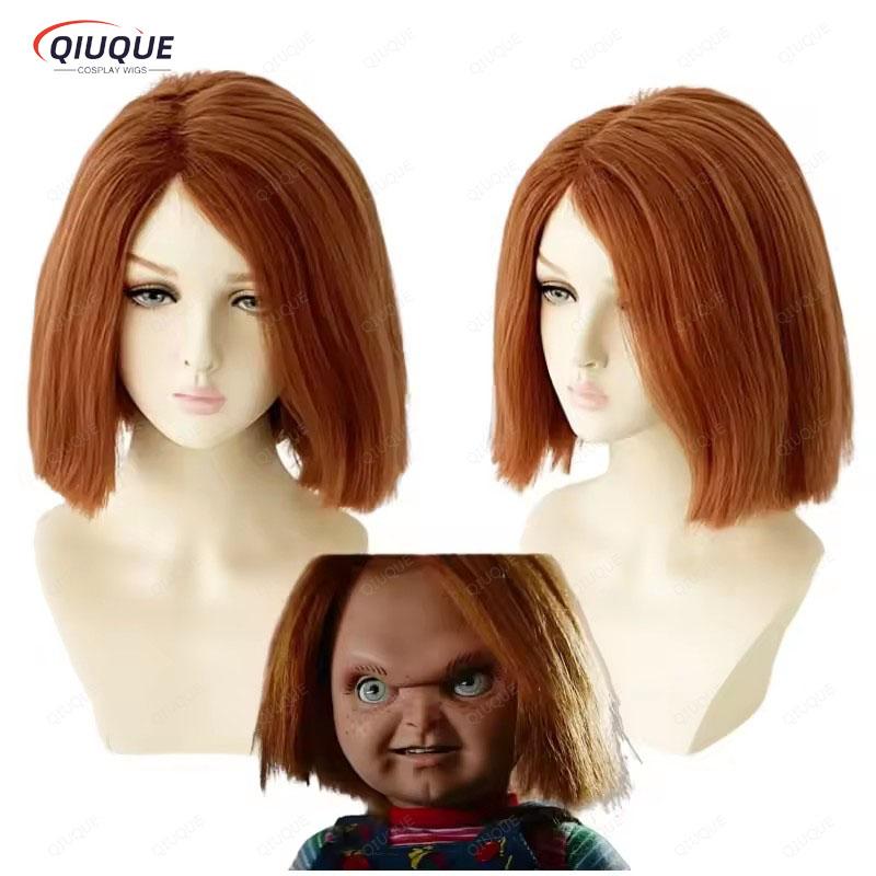 Chucky Cosplay Pruik Bride of Chucky Hittebestendige Cosplay Kostuum Pruiken + Pruikenkap One Size