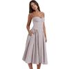 Summer New French Retro Long Dress - Court Style Spaghetti Strap Dopamine Outfit for Women