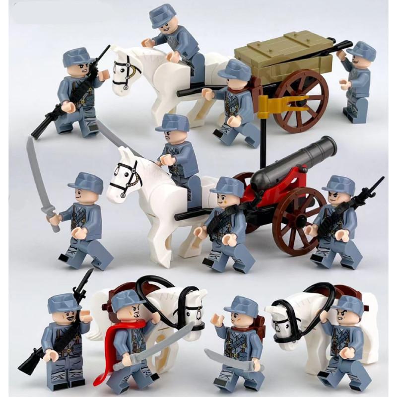 Soldaten Rote Armee Baustein-Set Actionfiguren Früherziehungsspielzeug Geschenk