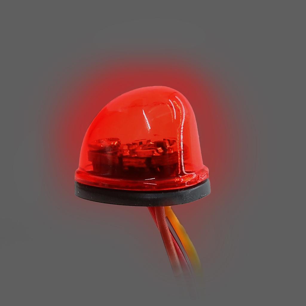 RC Multi-function 360° Flashing Rotating LED Light Bar Alarming Lamp for 1/14 Tamiya 1/10 RC Car Engineering Truck Upgrade Parts