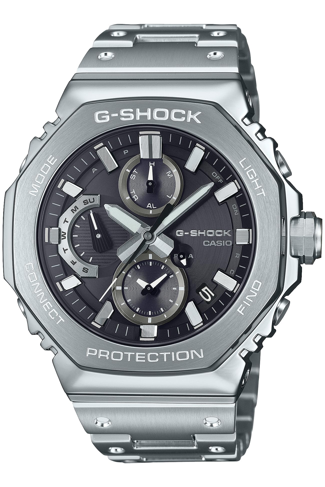 

Годинник повністю металевий хронограф з Bluetooth Tough Solar Silver [Casio] G-Shock [] GMC-B2100D-1AJF для чоловіків