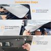 XHRING Windshield Sun Shade for Lexus is IS250 IS350 IS300 IS460 is Couple ES ES350 RC CT LS UX Series Accessories, Car Front Window Sunshade Sun
