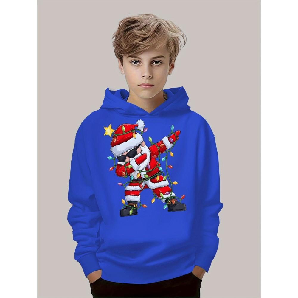 2026 Kids Boys Clothes Christmas 3D Printed Hoodie Long Sleeve Casual Winter Pullover Sweatshirt Fashion Party Children Hoodie