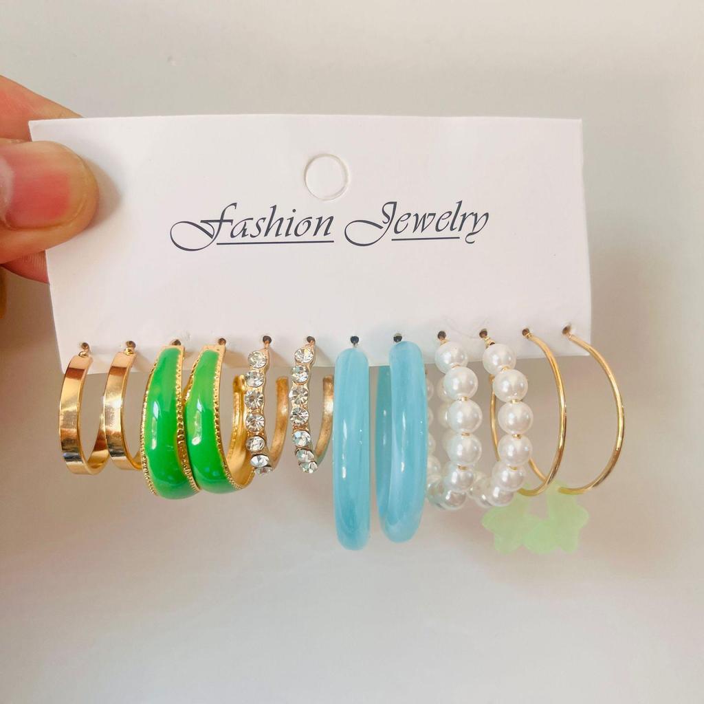 Pearl Stud Earring Set