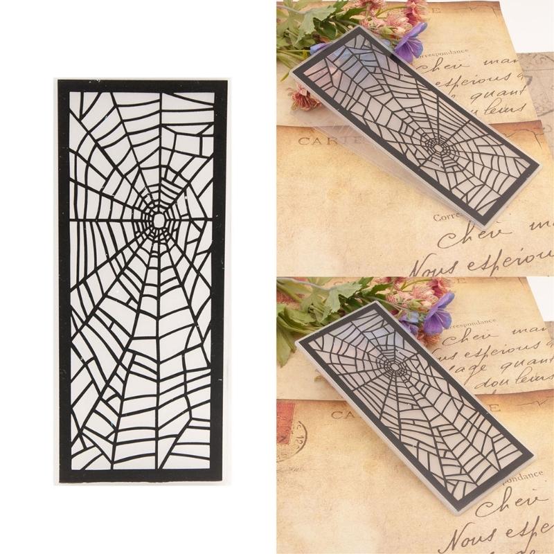 Embossing Folder Halloween Spiderweb Stencil Card Making DIY Scrapbooking Album