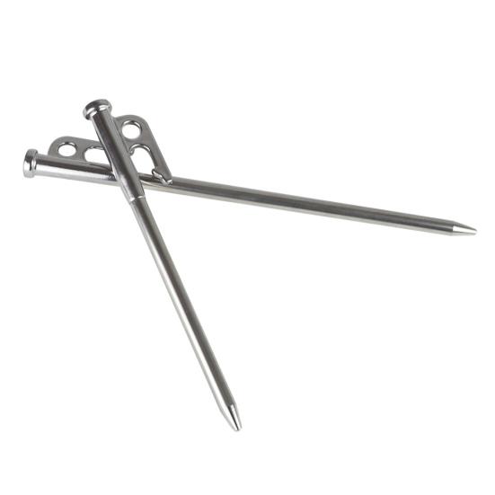 20/25/30/35/40CM Stainless Steel Tent Stake Heavy Duty Outdoor Hiking Camping Tent Tarp Canopy Windproof Ground Spike Nail Metal Tent Peg