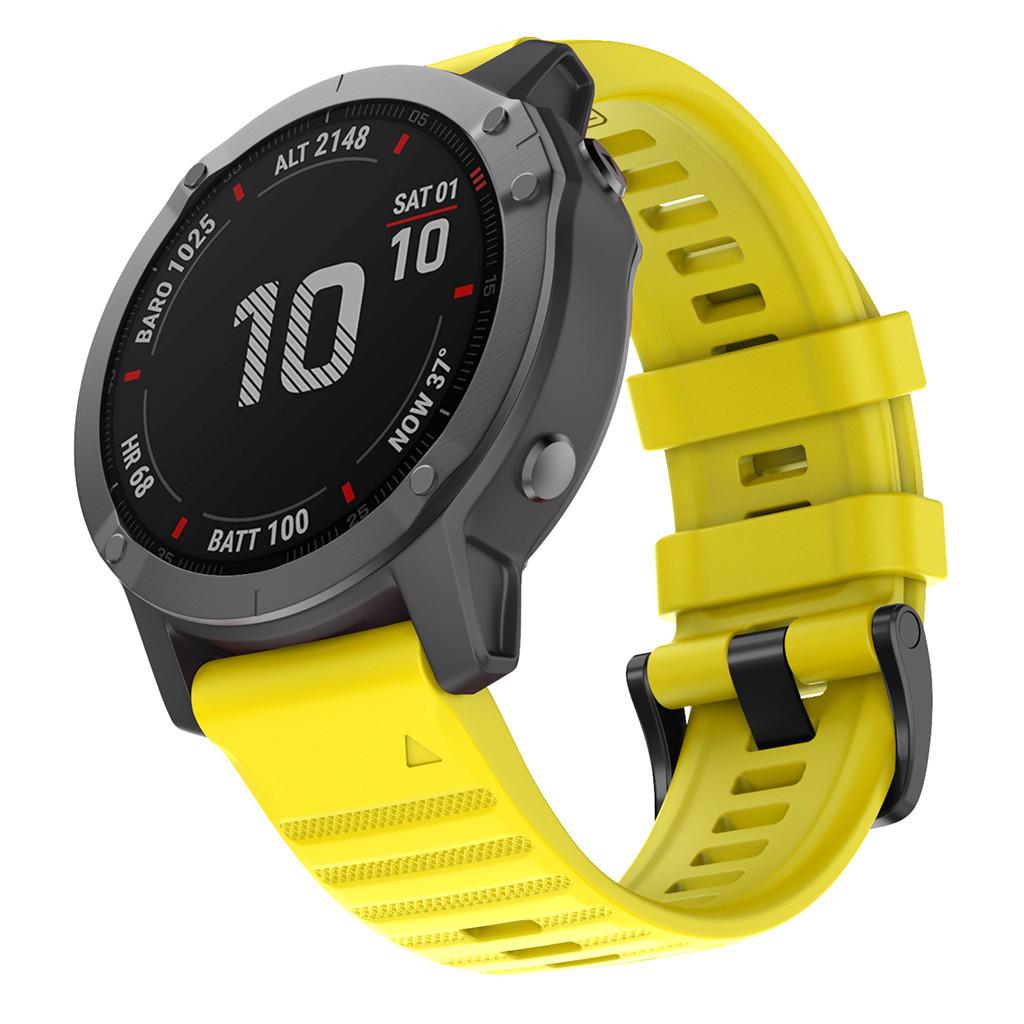 Silikon-Schnellverschluss-Uhrenarmband für Garmin Fenix 6, 6x, 5 und Fenix 3 (22mm/26mm)