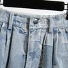 Cowboy Midi Rok Herfst Nieuwcasual Veelzijdig Design Split