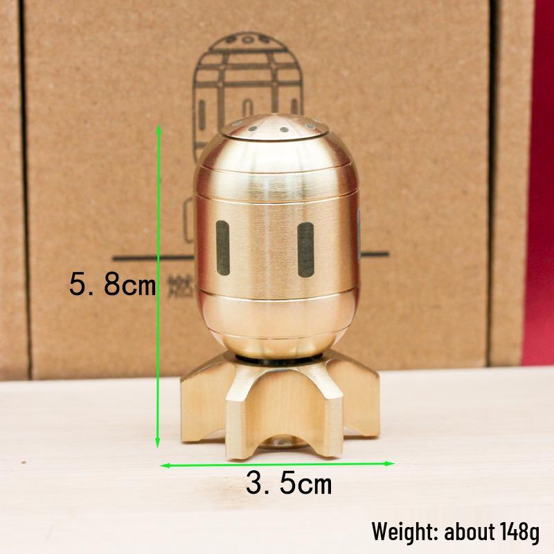 Messing Rotierender Sechsseitiger Handheld Dekompressions Fitness Ball - Fingerspitzen Gyroskop Ornament Geschenk