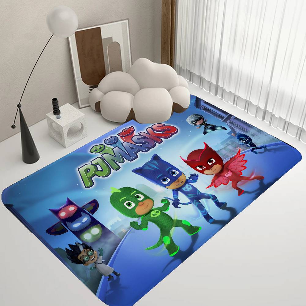 Cartoon PJ M-Masks Room Mats Retro Multiple Choice Living Room Kitchen Rug Non-Slip Welcome Rug