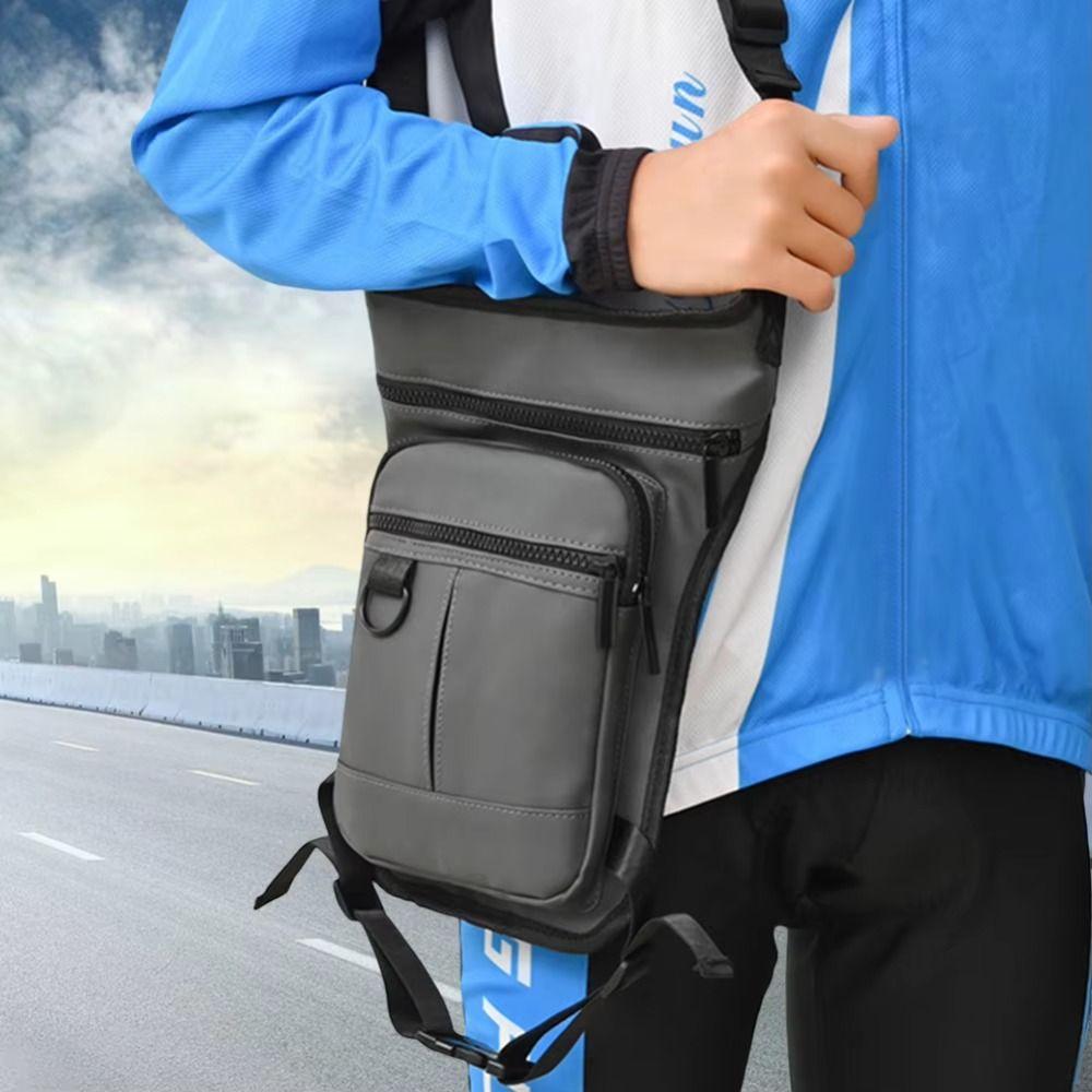 Multi-layers Outdoor Drop Leg Bag Large Capacity Hiking Waist Pack Motorcycle Bag  Cycling