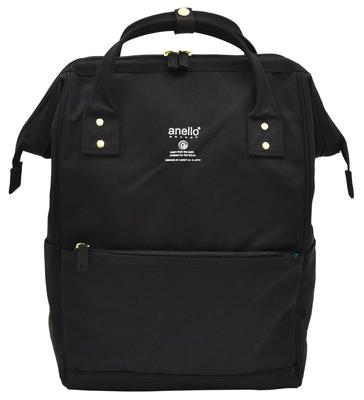 Rugzak met grote capaciteit, waterafstotend, gemêleerd, met gesp, dagrugzak, zwart [Anello] GU-B3013