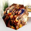 Bountiful Feast Folding Umbrella Durable Portable Umbrella Sun Umbrella Printing