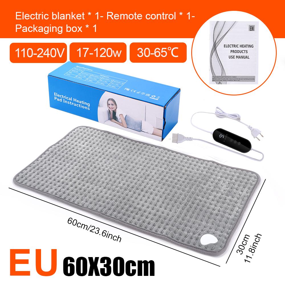 

Eu Plus Standard Electric Heating Blanket Multi-Functional Warming Blanket Protects Waist Shoulders Neck Winter Warmth Item