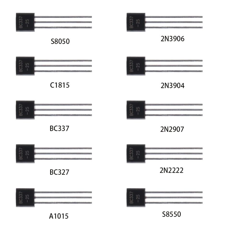 Kit di componenti elettronici Mega da 1900 pezzi - Condensatori, resistori, LED, transistor, diodi, jack CC, PCB - Progetti fai da te