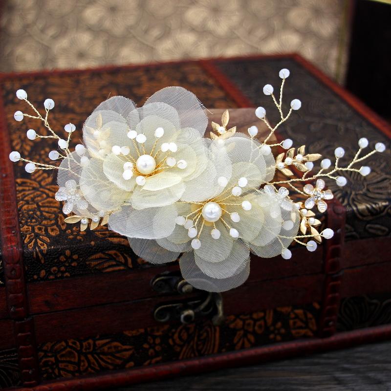 

Сладкие свадебные аксессуары для волос Хрустальные жемчужные заколки для волос для женщин Заколка для волос подружки невесты Головной убор для девочки-цветочницы Ювелирные изделия Головной убор невесты