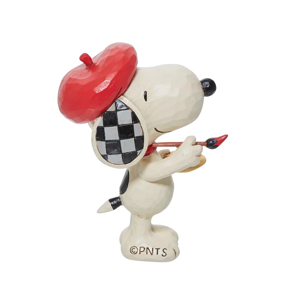 JIM SHORE Snoopy Artist Mini 6011956