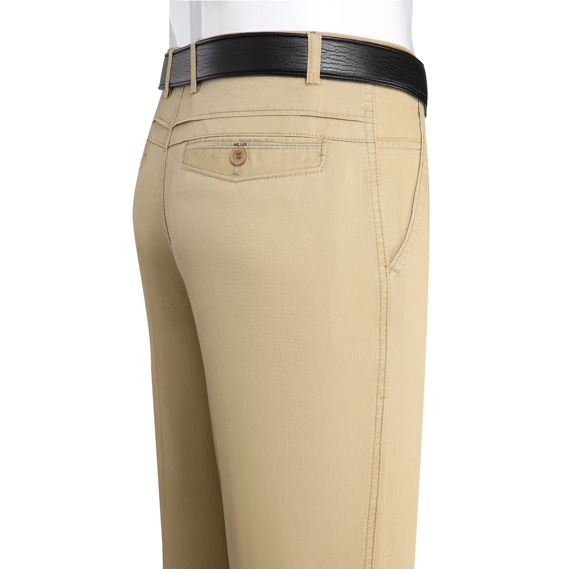 

Летние повседневные брюки из тонкого хлопка для мужчин среднего и пожилого возраста, прямые свободные брюки с высокой талией, брюки для папы, мужские брюки для папы 36