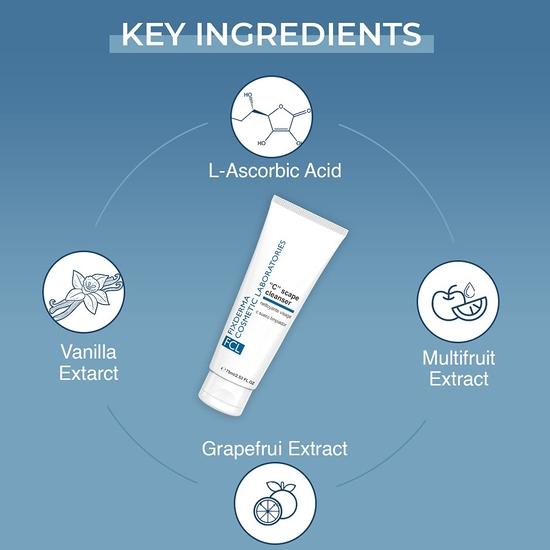 FIXDERMA COSMETIC LABORATORIES C Scape Oczyszczający żel do mycia twarzy | Witaminowy żel do mycia twarzy dla kobiet | Rozjaśniający żel do mycia twarzy, redukuje drobne linie i zmarszczki - 75 ml