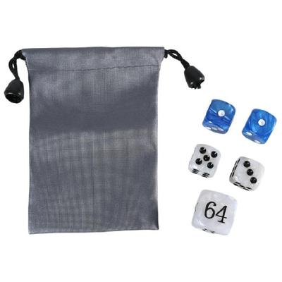 Elegante perlmuttartige Würfel für Spielebegeisterte Acryl-Spielwürfel Zubehör Klassisches Perlenwürfelset für Backgammon