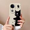 For Vivo V50 Lite Case Cute Cartoon Phone Shell Soft Liquid Silicone Back Cover For Vivo V 50 Full Protection Shockproof Bumper