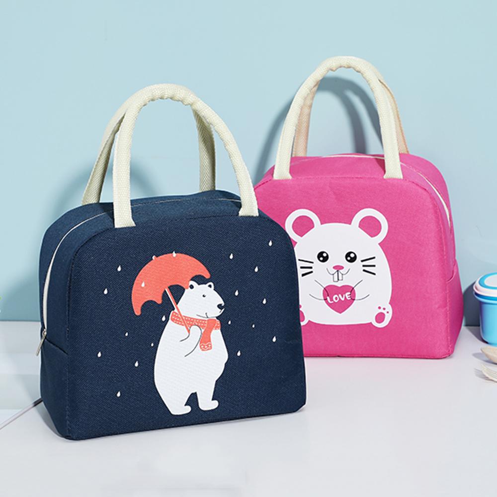 Thermal Insulation Waterproof Breakfast Cooler Bag Travel Picnic Bags Lunch Bag Food Storage Box