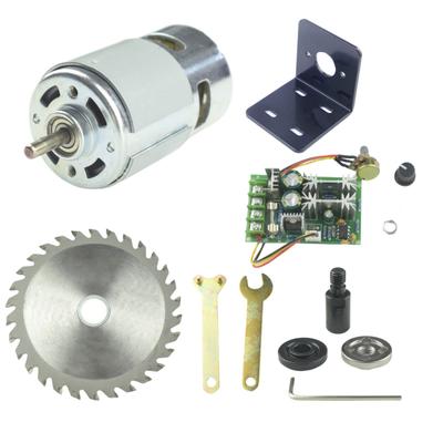 CONQUERALL 775 Motor 12V 16000RPM Motor DC de Mare Putere cu Set Biela, Suport, Disc de Ferăstrău și Regulator de Viteză 20A 8000RPM/24V M10-5