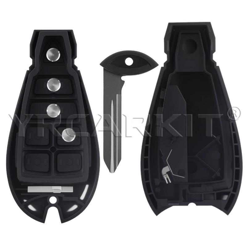 GQ4-53T Fobik Remote Car Key 433MHz ID46-PCF7961A Chip for Dodge RAM 1500 2500 3500 4500 2013-2018 Chrysler Jeep No logo