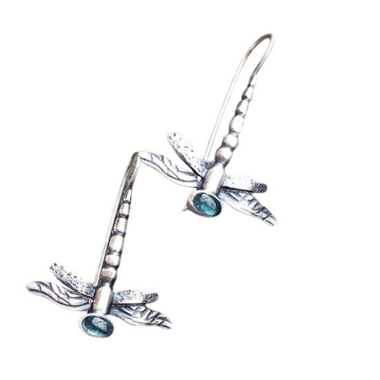 Jednoduché visací náušnice galvanické elegantní jemné