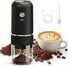 Electric Coffee Grinders, Rechargeable Adjustable Coarseness, Small Coffee Grinder for Travel, Camping