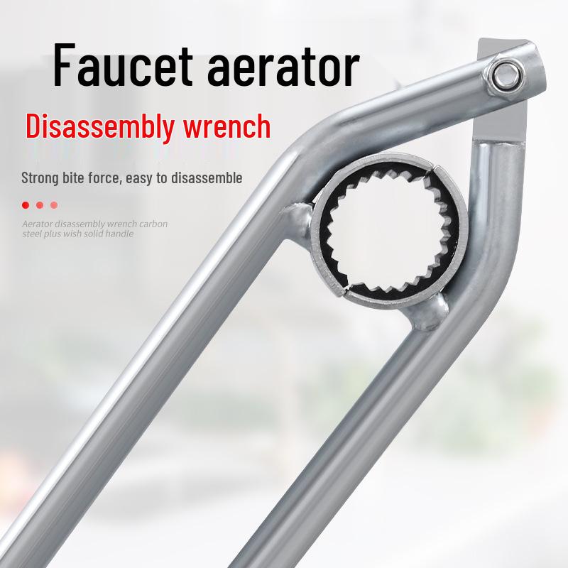 Verstellbarer Wasserhahn-Luftsprudler-Schlüssel für Küchen- und Badezimmerausläufe