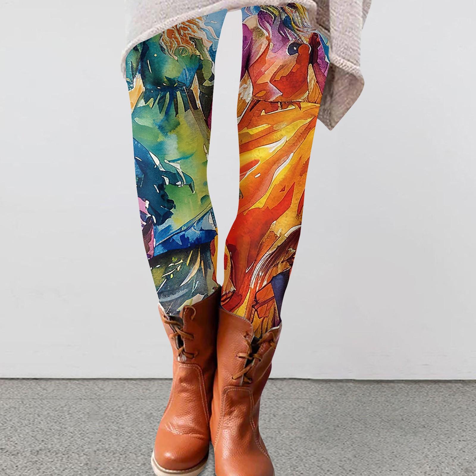 

Жіночі брюки з принтом. Еластичні м’які легінси. Повсякденні домашні піжамні штани M