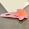 4Pcs Girl Hairpins Flower Decor Base BB Clip Base Design Hair Clips Smooth Surface Versatile Hair Accessory