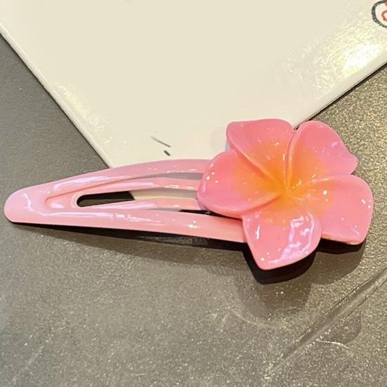 4Pcs Girl Hairpins Flower Decor Base BB Clip Base Design Hair Clips Smooth Surface Versatile Hair Accessory