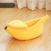 Four Seasons Pet Nest Banana Shape Warm Cat Nest Semi-enclosed Small Dog Kennel Hamster Nest Pet Bed