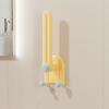 2Pcs Plastic Hairband Storage Hook L-Shape Waterproof Hair Rope Storage Rack Space Saving Hair Tie Display Holder Office