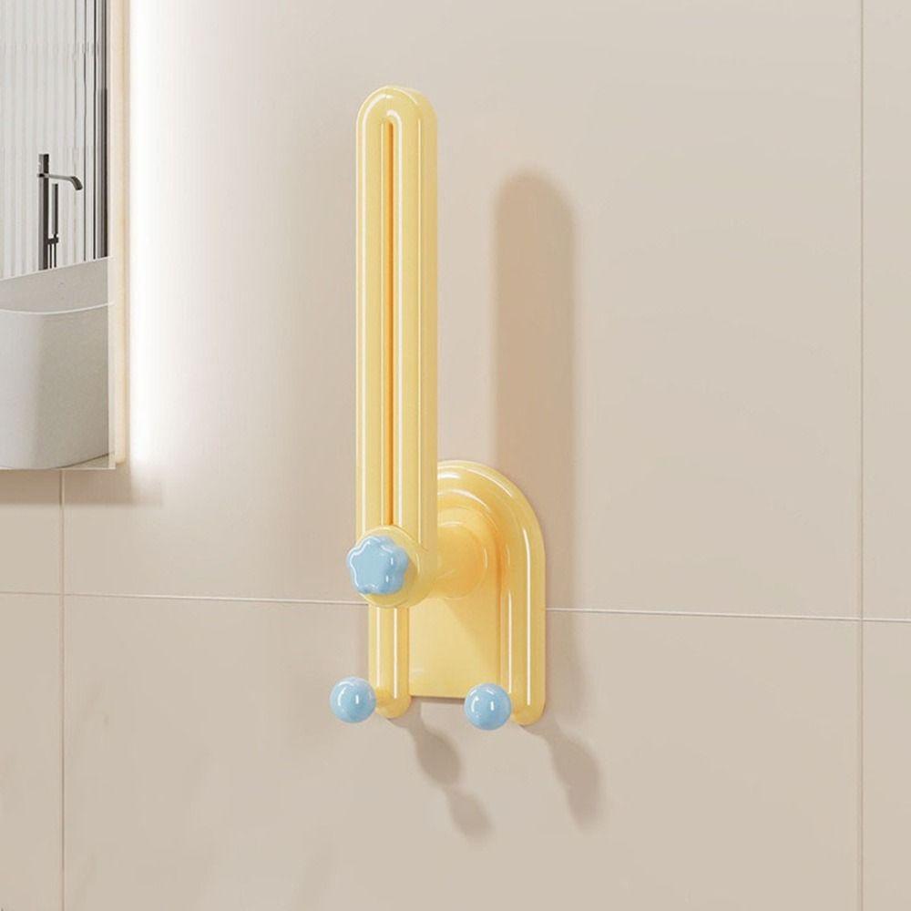 2Pcs Plastic Hairband Storage Hook L-Shape Waterproof Hair Rope Storage Rack Space Saving Hair Tie Display Holder Office