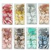 6cm 15-Piece Christmas Ornament Set: Balls, Pine Cones, Lollipops, Candies for Tree Decor and Gifts