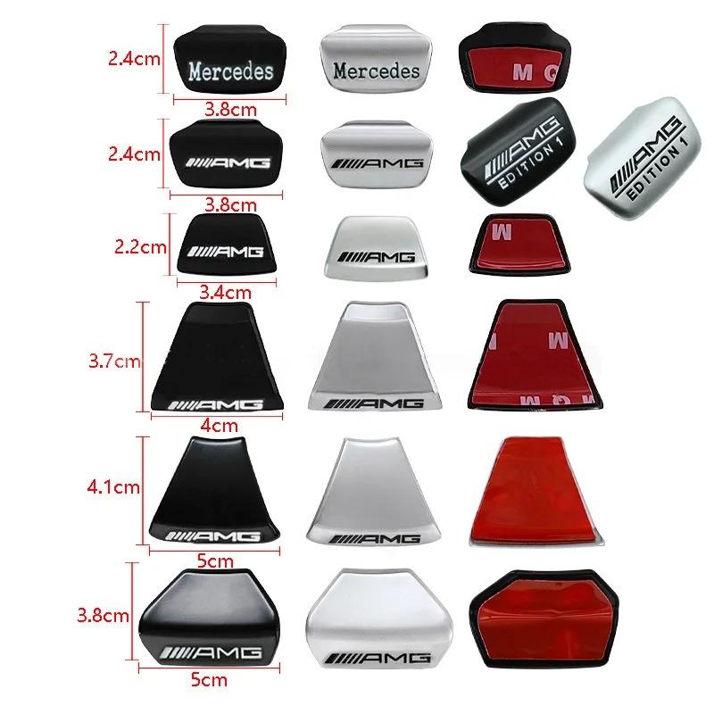 2025 Hot Car Emblem Steering Wheel Decoration Badge Sticker For Mercedes Benz AMG W206 W204 W205 W212 W213 W221 W222 W223 W251 W