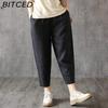 BITCED Plus Size Elastic Waist Harem Pants for Women
