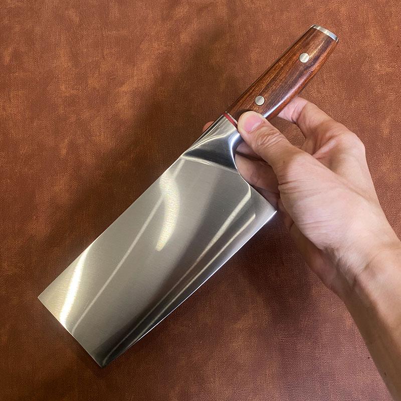 Slicing Knife 9Cr18MoV Stainless Steel Chefs Cleaver Mulberry Sang Knife For Cutting Vegetable Meat Fish Hotel Special Cutters