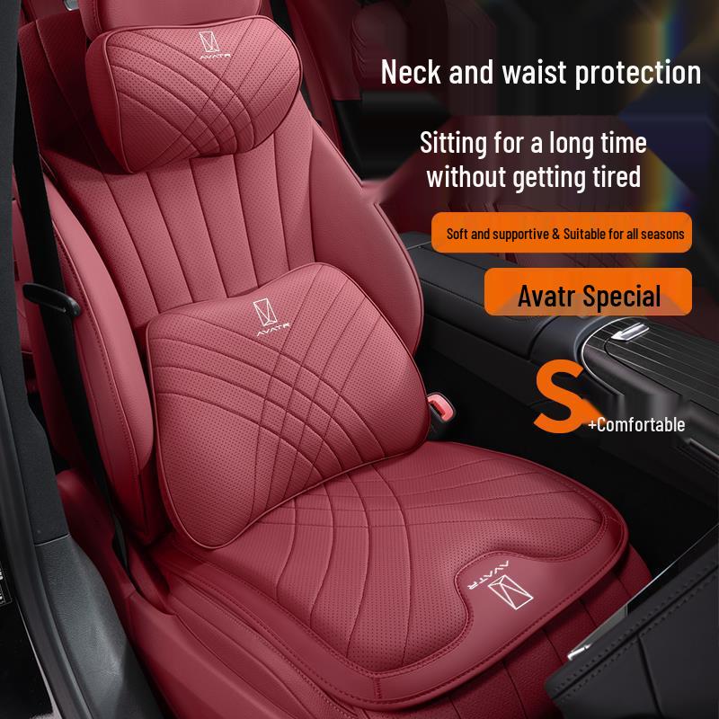 Apt for Avatr 11: Car Headrest, Lumbar Support, Seat Set, and Neck Pillow for All Seasons