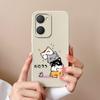 For Vivo Y03t iQOO Z9 Lite U5x Y18i Y18t Y02t Y400 Pro Cute Owl Cellphone Cover Camera Protection Liquid Silicone Anti Slip Shell For Vivo Bumper Case