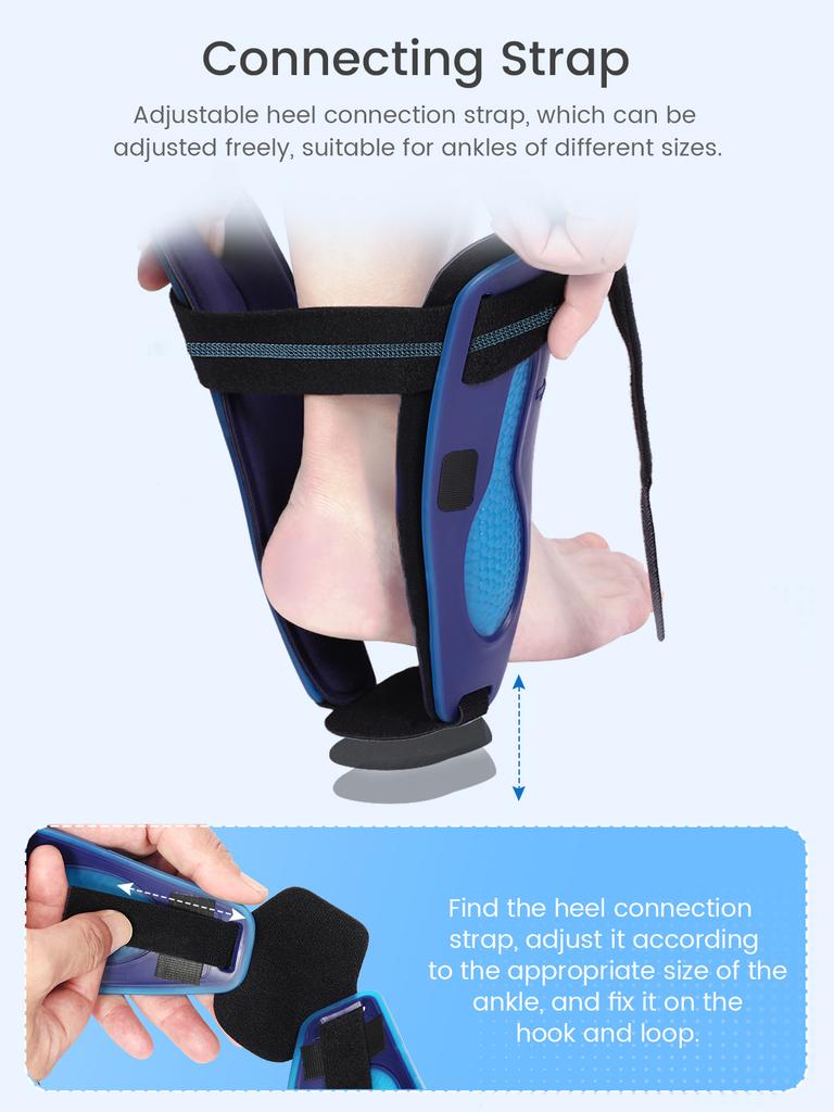 Ankle Brace Support for Sprains and Ligament Injury, Stirrup Ankle Splint Stabilizer Fits Left & Right Feet