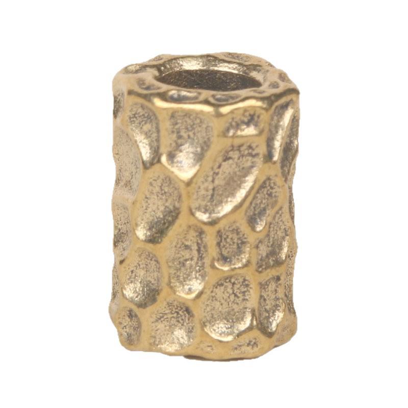 Brass Hammered Spacer & Barrel Beads: Pendant, Paracord & Keyring DIY Accessories