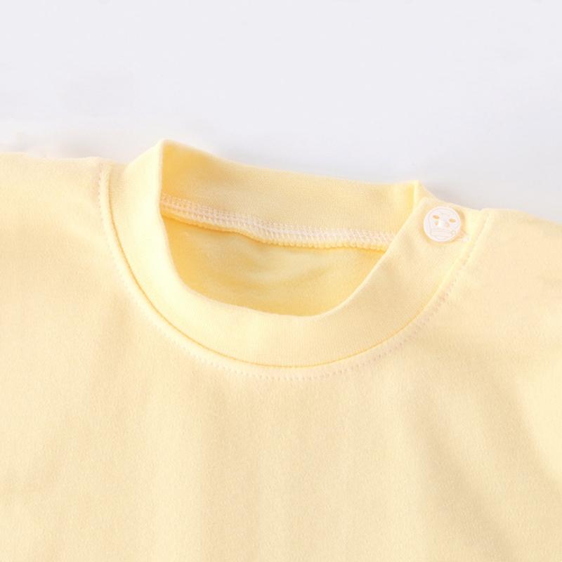 2 ks/sada Podzim Zima Chlapci Dívky Pyžamo Děti Sada Nočního Oblečení Bavlna Silná Polstrovaná Bunda Teplé Oblečení na Volný Čas Sada Spacího Oblečení Dětské Oblečení Pj Sada