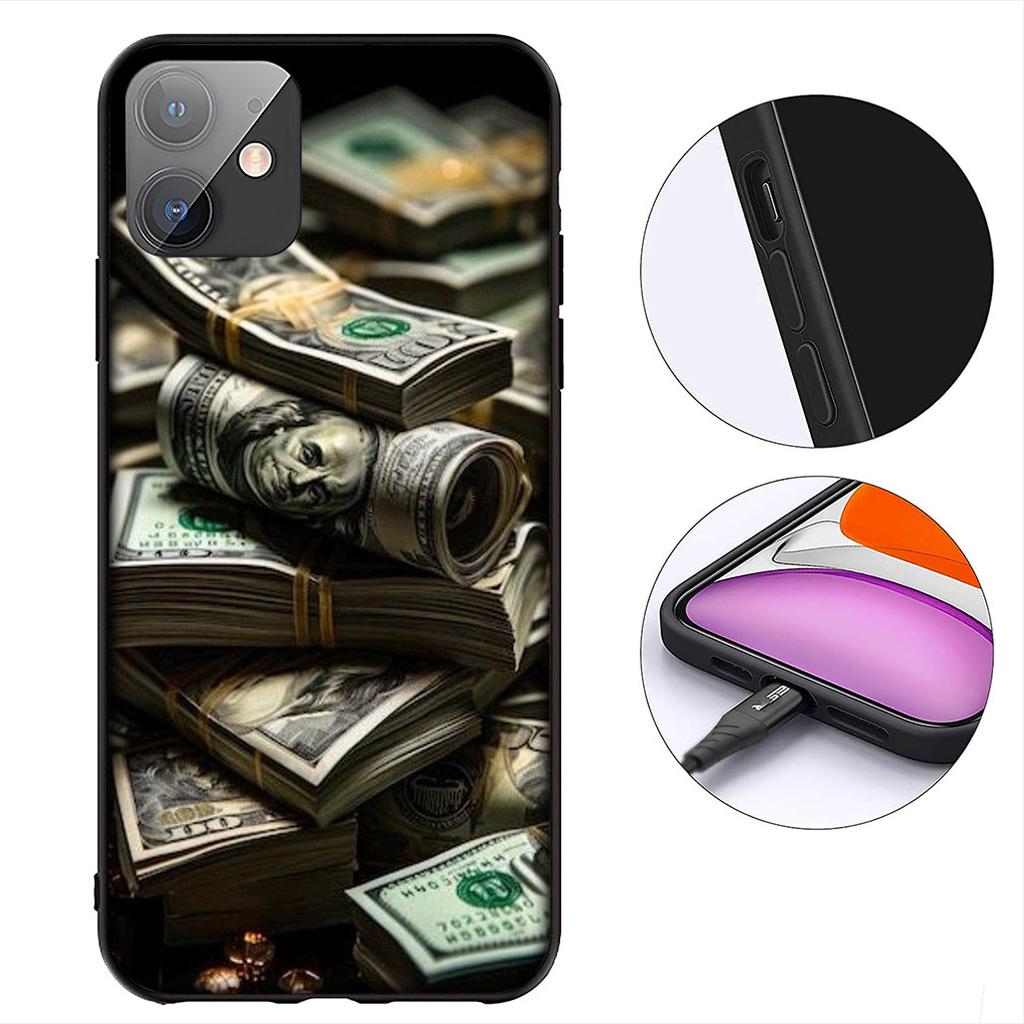 Money 100 D-Dollar Phone Case for Xiaomi Redmi Note 13 14 ProPlus Pro Plus 14C A4 13C Pro+ Note14 Cover Casing